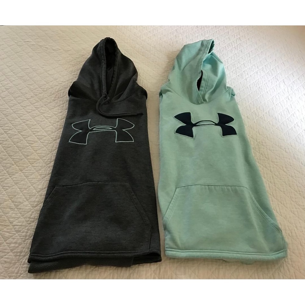 Under Armour Womens ColdGear Hoodie Bundle Grey/Mint Sz M Workwear‎ Sports Camp